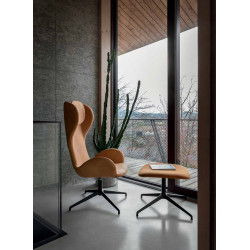 FAUTEUIL DALIA CONTEMPORAIN PIVOTANT DOSSIER HAUT