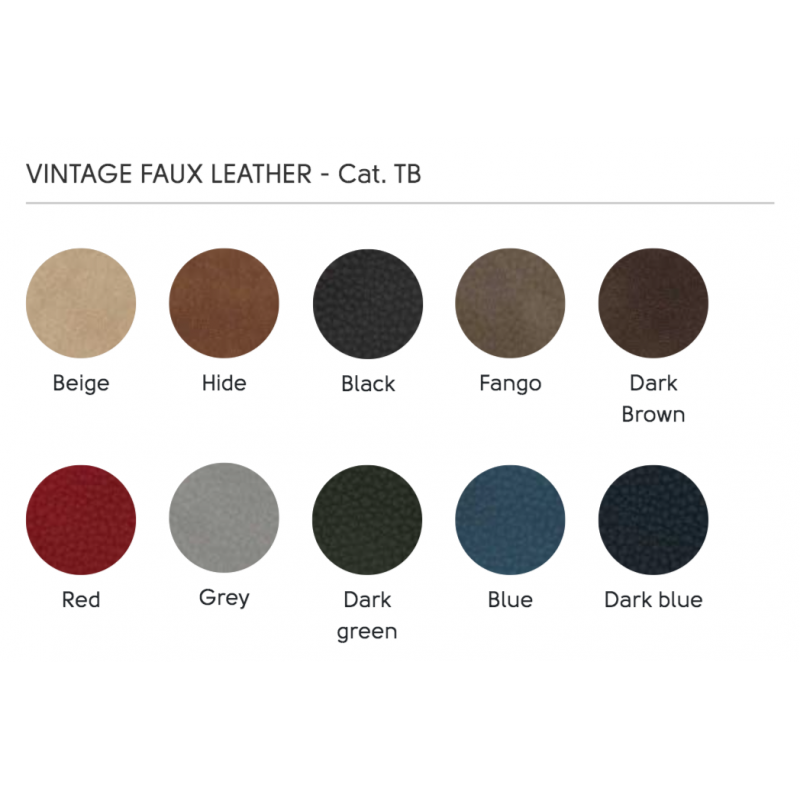 TABOURET BAS / REPOSE-PIEDS CONTEMPORAIN EN SIMILICUIR DALIA - Le Chaisier