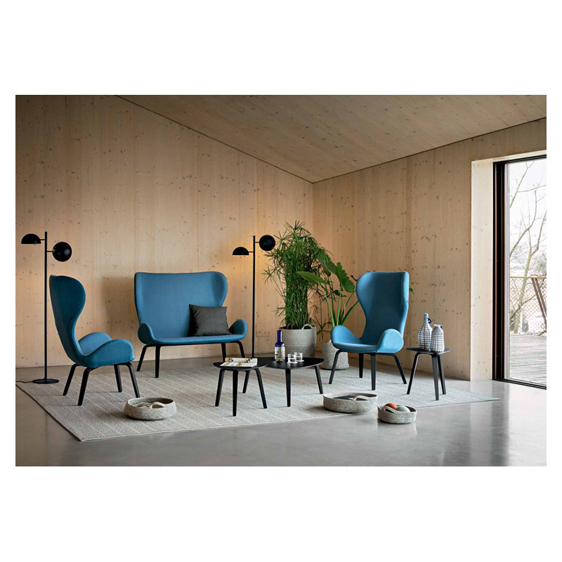 FAUTEUIL CONTEMPORAIN PIEDS BOIS AU DOSSIER HAUT DALIA