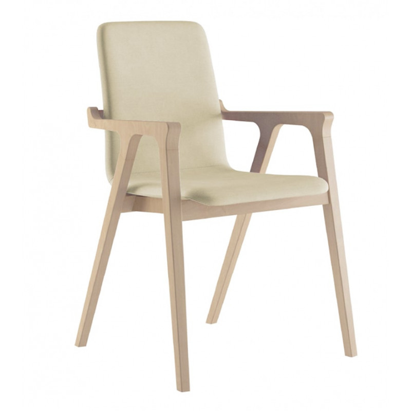 FAUTEUIL DE SALLE À MANGER AXEL EN BOIS ET TISSU