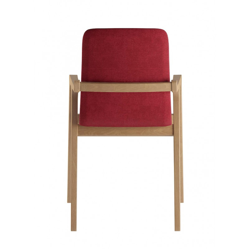 FAUTEUIL DE SALLE À MANGER AXEL EN BOIS ET TISSU