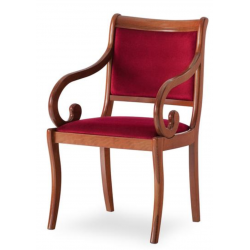 FAUTEUIL ART DÉCO DE STYLE 160 EN BOIS ET TISSU