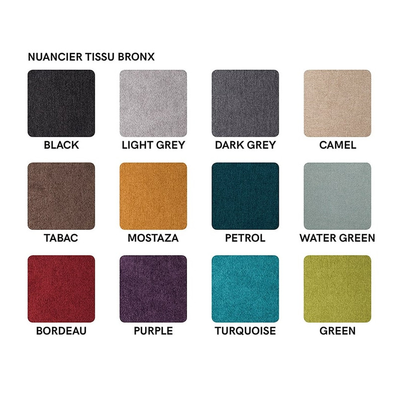 CHAISE DE STYLE NADEM EN BOIS ET TISSU