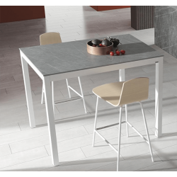 TABLE HAUTE DE CUISINE BAR EN CERAMIQUE LEO HT 105 CM