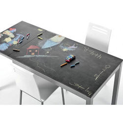 TABLE DE CUISINE EXTENSIBLE EN CÉRAMIQUE CÉLÈSTE HT 75 CM