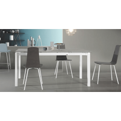 TABLE DE CUISINE EXTENSIBLE EN CÉRAMIQUE CÉLÈSTE HT 75 CM