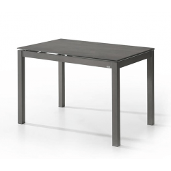 TABLE DE CUISINE HAUTE EN CÉRAMIQUE AVEC RALLONGE CÉLESTE HT 90 CM