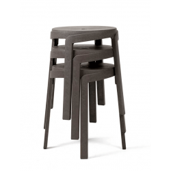 TABOURET BAS RECYCLÉ D'EXTÉRIEUR EMPILABLE STACK