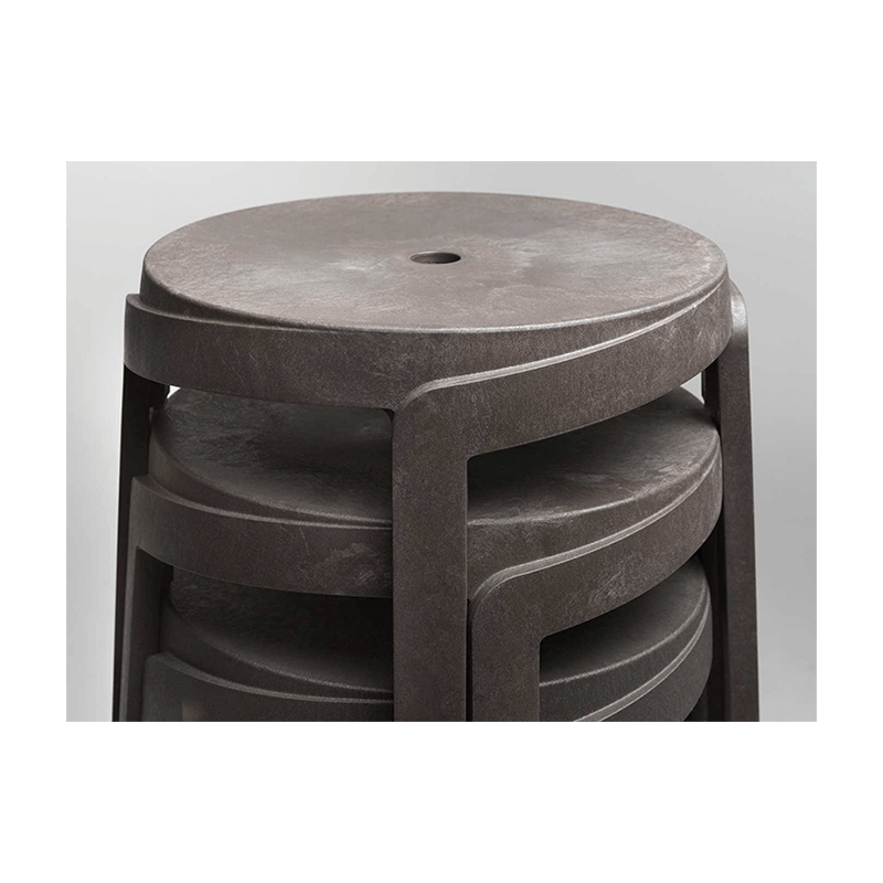 TABOURET DE BAR RECYCLÉ D'EXTÉRIEUR EMPILABLE STACK