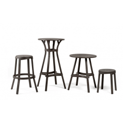 TABOURET DE BAR RECYCLÉ D'EXTÉRIEUR EMPILABLE STACK