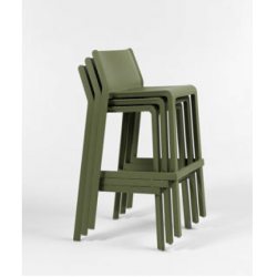 TABOURET SNACK DE JARDIN EMPILABLE EN POLYPROPYLÈNE TRILL MINI