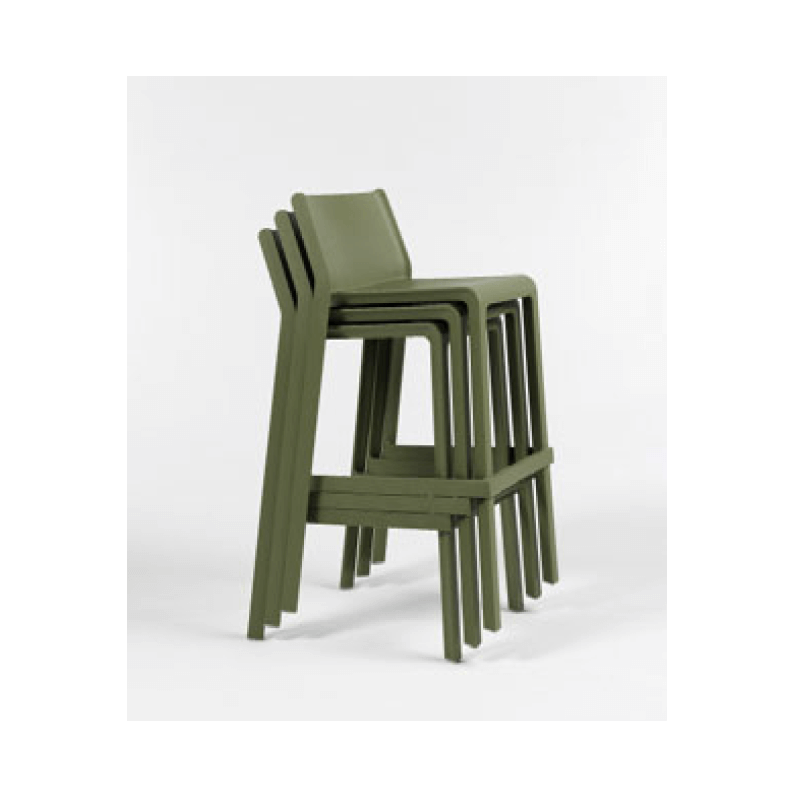 TABOURET SNACK DE JARDIN EMPILABLE EN POLYPROPYLÈNE TRILL MINI