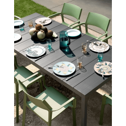 TABLE DE JARDIN FIXE EN ALUMINIUM RIO