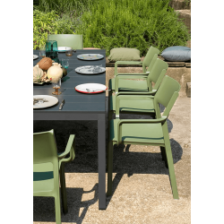 TABLE DE JARDIN FIXE EN ALUMINIUM RIO