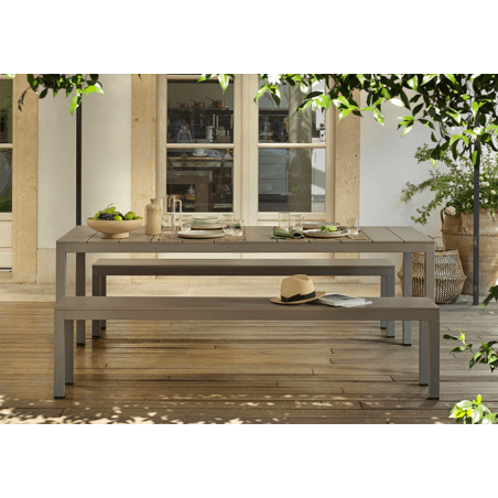 TABLE DE JARDIN FIXE EN ALUMINIUM RIO