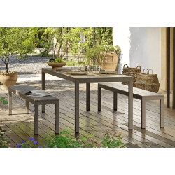 TABLE DE JARDIN FIXE EN ALUMINIUM RIO