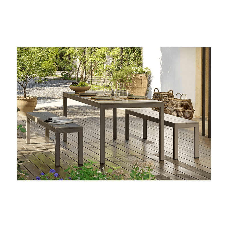 TABLE DE JARDIN FIXE EN ALUMINIUM RIO