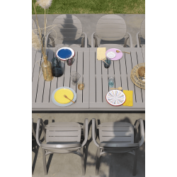 TABLE DE JARDIN EXTENSIBLE EN ALUMINIUM ALLORO