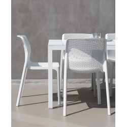 TABLE DE JARDIN EXTENSIBLE EN RÉSINE DURELTOP ET ALUMINIUM - RIO