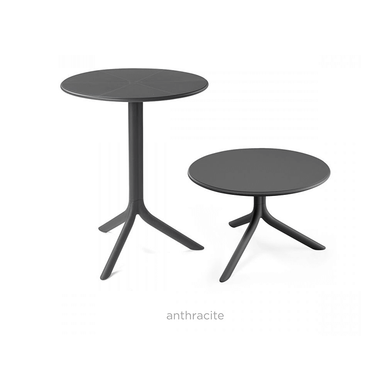 TABLE DE BALCON NOIR 2 HAUTEURS SPRITZ ITALIENNE NARDI