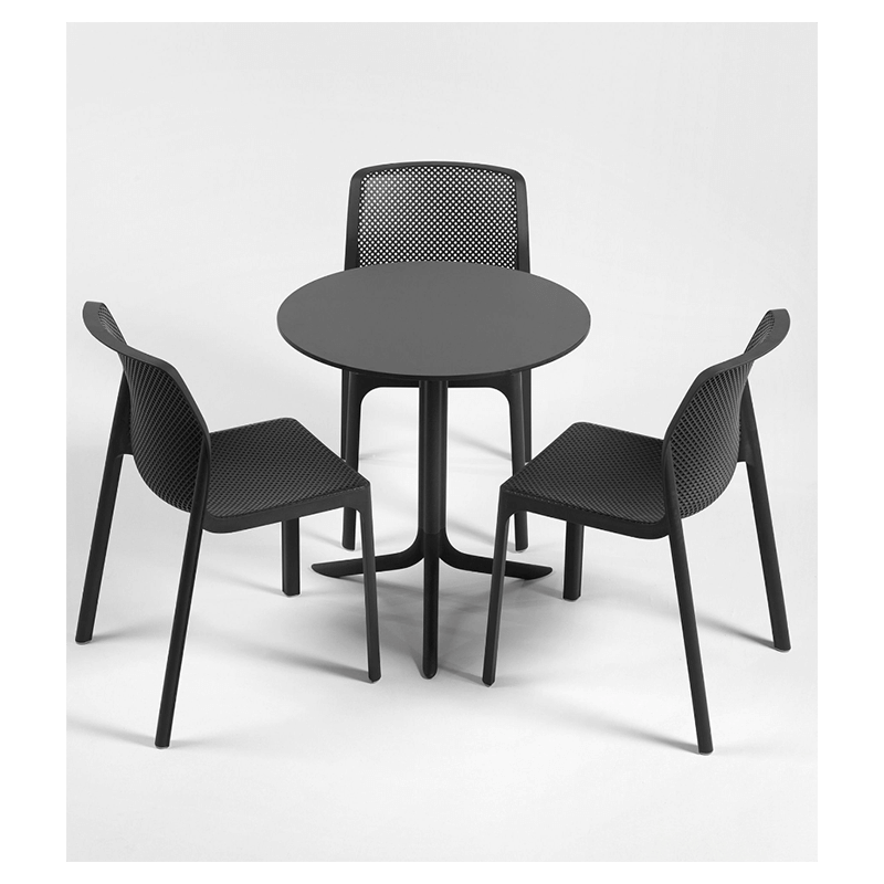 TABLE DE BALCON NOIR 2 HAUTEURS SPRITZ ITALIENNE NARDI