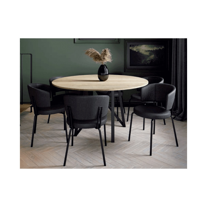 CHAISE MODERNE AVEC ACCOUDOIRS AERO TISSU