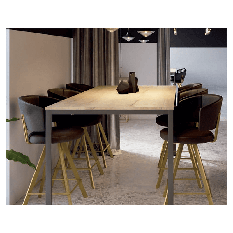 TABOURET SNACK PIVOTANT MODERNE BARALLURE EN TISSU