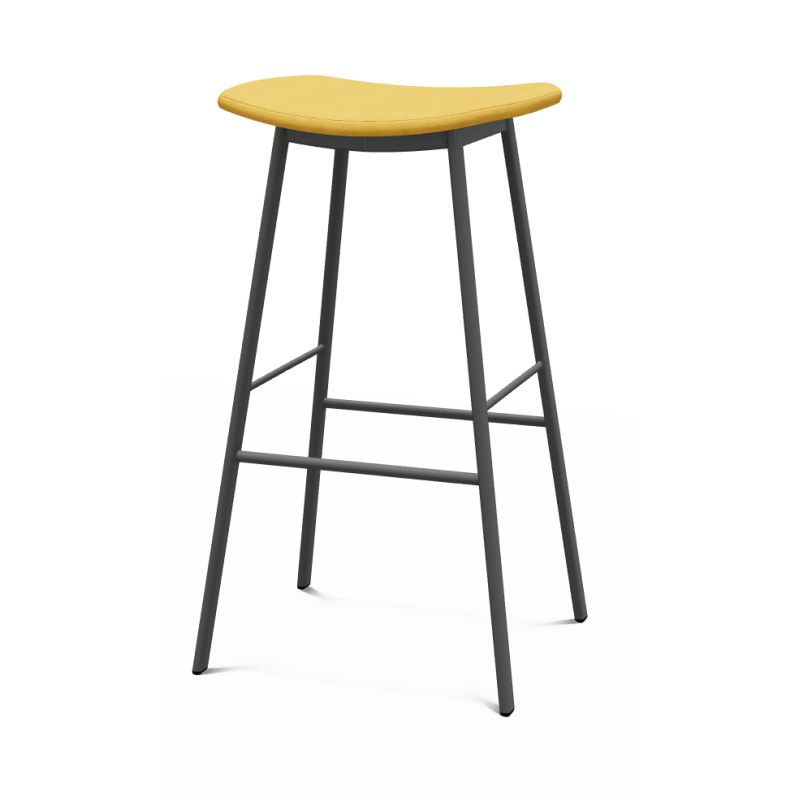 TABOURET SNACK D'APPOINT SANS DOSSIER BARAMI EN TISSU