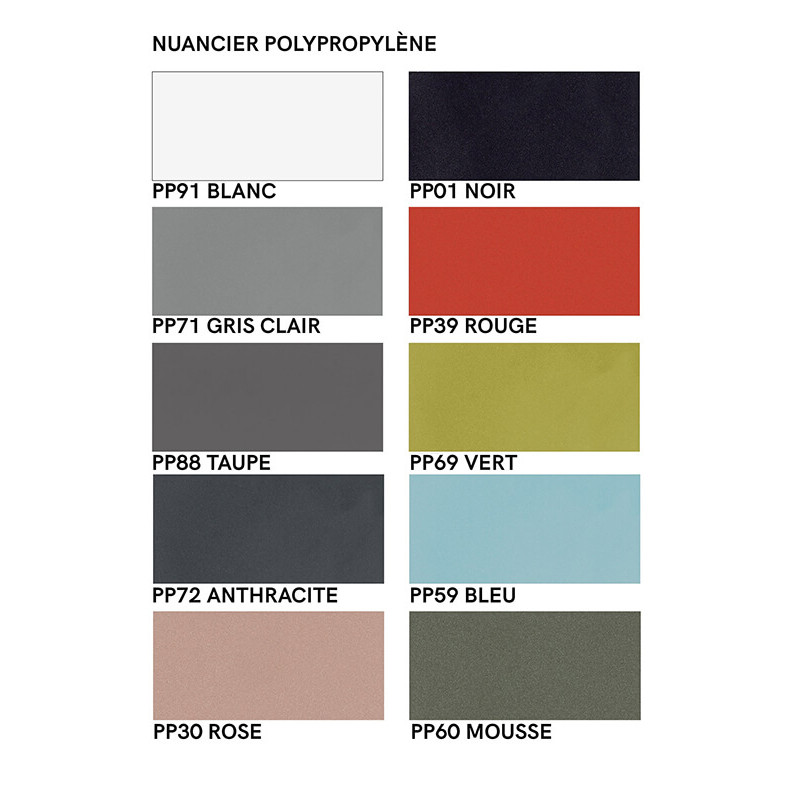 TABOURET SCANDINAVE EN POLYPROPYLÈNE CLAUDIO