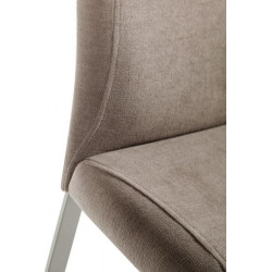 TABOURET CONTEMPORAIN GARNIE EN TISSU ET MÉTAL ELITE