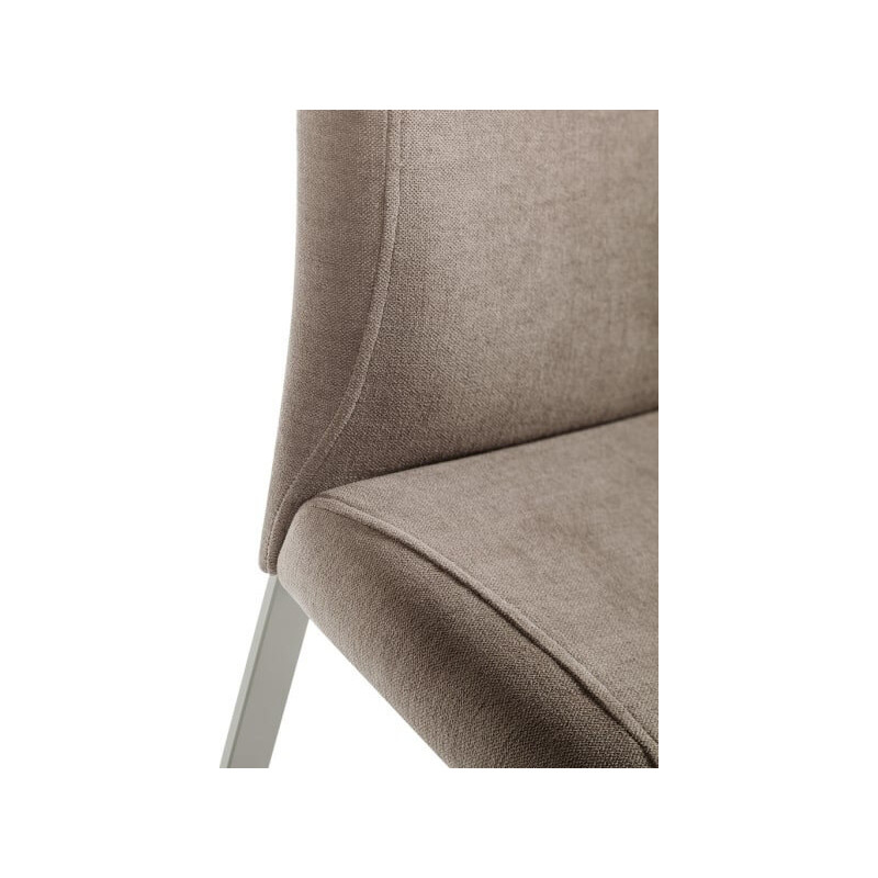 TABOURET CONTEMPORAIN GARNIE EN TISSU ET MÉTAL ELITE