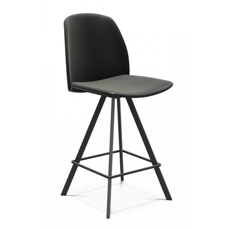 TABOURET SNACK FIXE CONTEMPORAIN FIONA EN SIMILICUIR