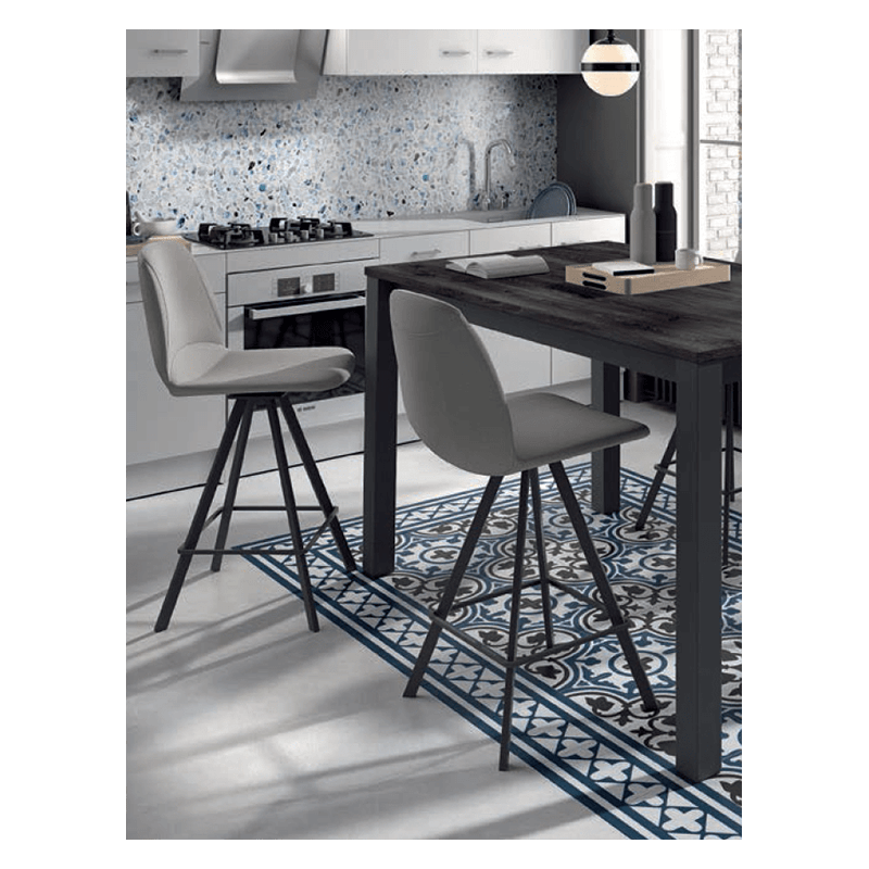 TABOURET CONTEMPORAIN PIVOTANT SNACK TISSU GIRONA