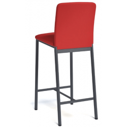 TABOURET DE CUISINE SNACK EN METAL ET TISSU LOFT