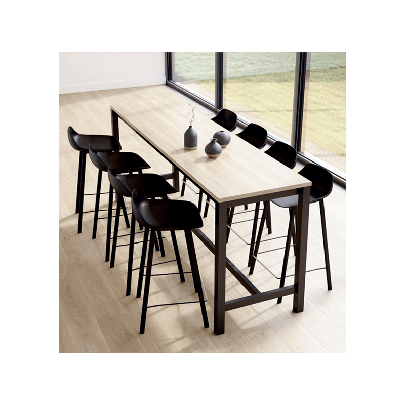 TABOURET BAR EN POLYPROPYLÈNE DOSSIER BAS BARLOUIS