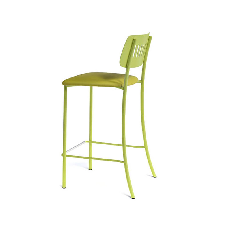 TABOURET SNACK INDUSTRIEL EN MÉTAL ET SIMILICUIR MOVIE