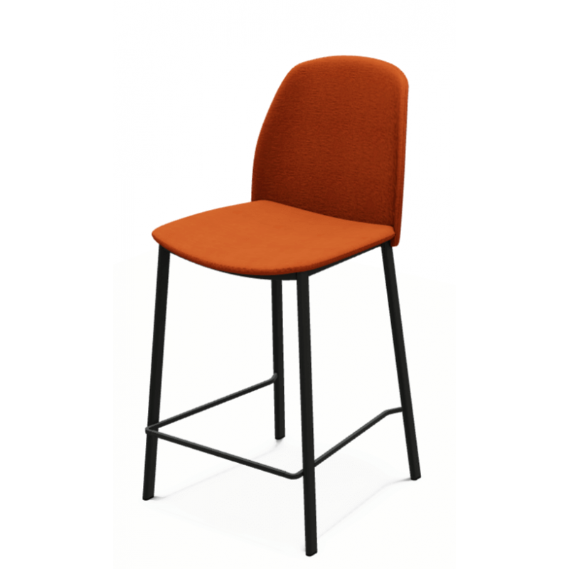 TABOURET SNACK CONTEMORAIN EN TISSU OLIVIA