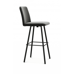 TABOURET DE BAR CONTEMPORAIN PIVOTANT PINOT EN SIMILICUIR