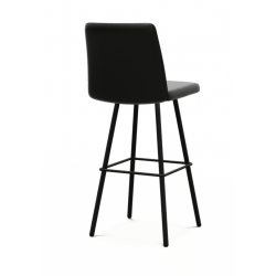 TABOURET DE BAR CONTEMPORAIN PIVOTANT PINOT EN SIMILICUIR