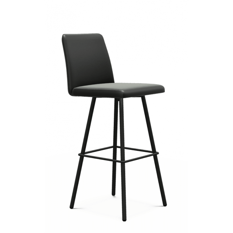 TABOURET DE BAR CONTEMPORAIN PIVOTANT PINOT EN SIMILICUIR