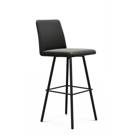 TABOURET DE BAR CONTEMPORAIN PIVOTANT PINOT EN SIMILICUIR