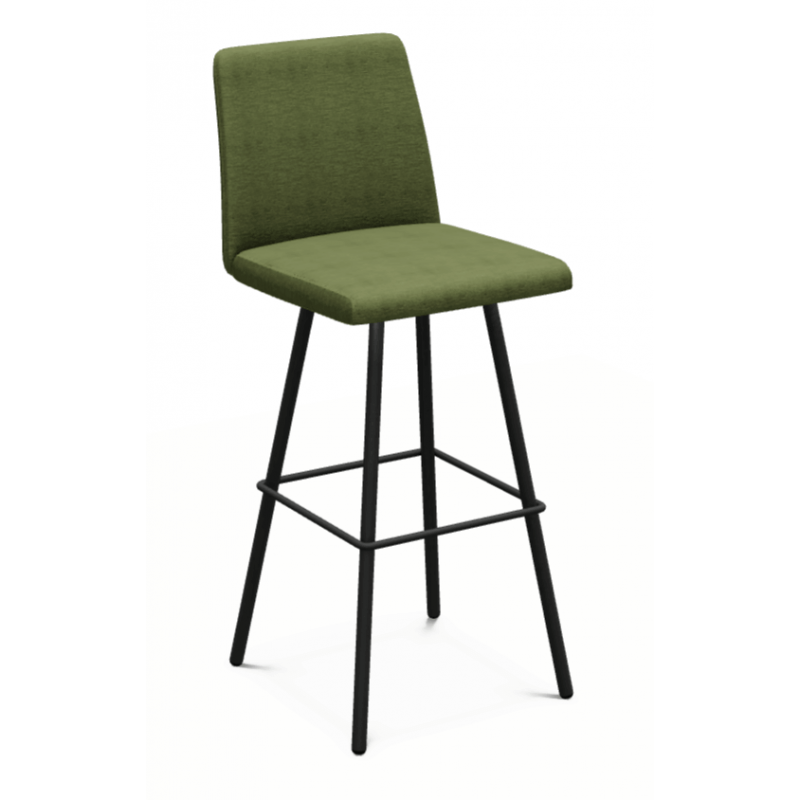 TABOURET DE BAR CONTEMPORAIN PIVOTANT EN TISSU PINOT