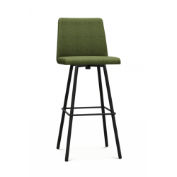 TABOURET DE BAR CONTEMPORAIN PIVOTANT EN TISSU PINOT