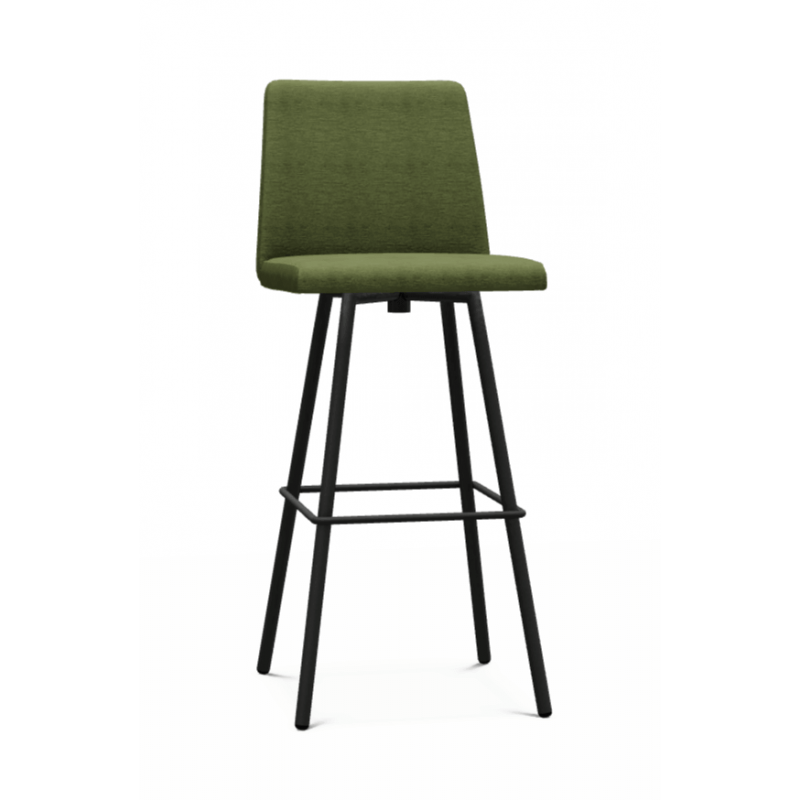 TABOURET DE BAR CONTEMPORAIN PIVOTANT EN TISSU PINOT