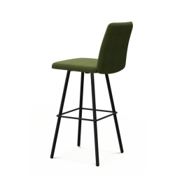 TABOURET DE BAR CONTEMPORAIN PIVOTANT EN TISSU PINOT