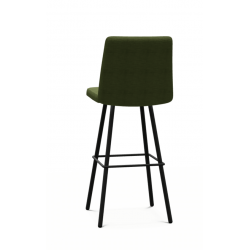 TABOURET DE BAR CONTEMPORAIN PIVOTANT EN TISSU PINOT