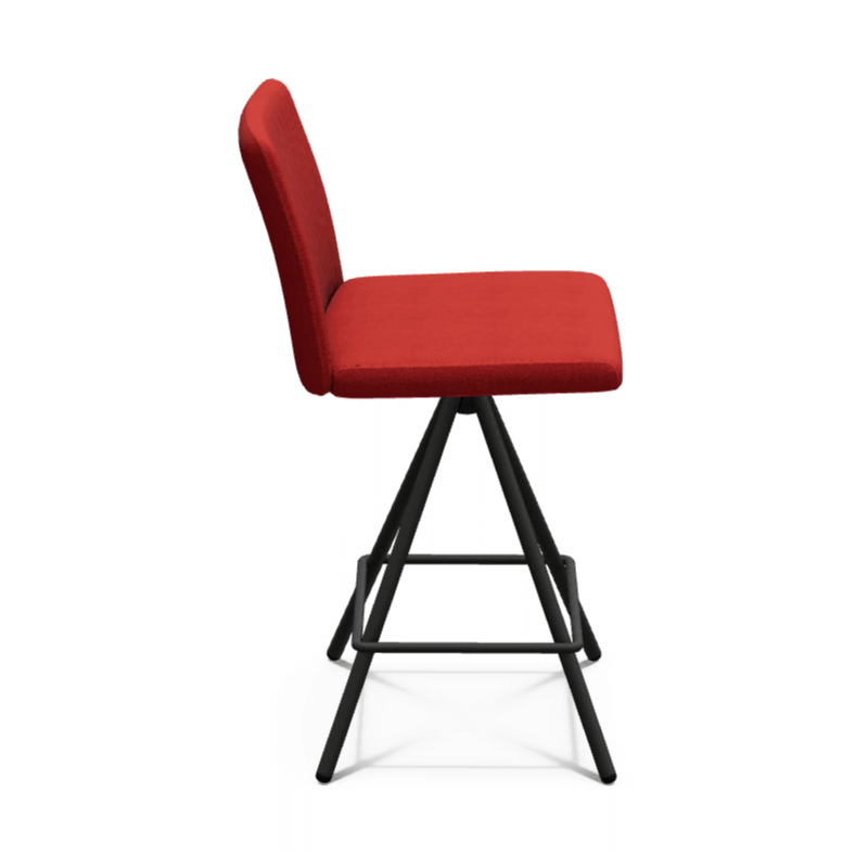 TABOURET SNACK CONTEMPORAIN PIVOTANT EN TISSU PINOT