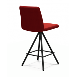 TABOURET SNACK CONTEMPORAIN PIVOTANT EN TISSU PINOT