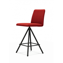 TABOURET SNACK CONTEMPORAIN PIVOTANT EN TISSU PINOT