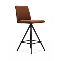 TABOURET SNACK CONTEMPORAIN PIVOTANT EN SIMILICUIR PINOT